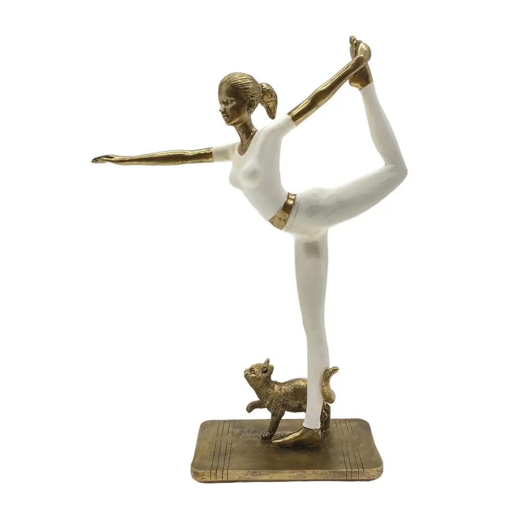 Yoga decorativa con gatito DECO-429786