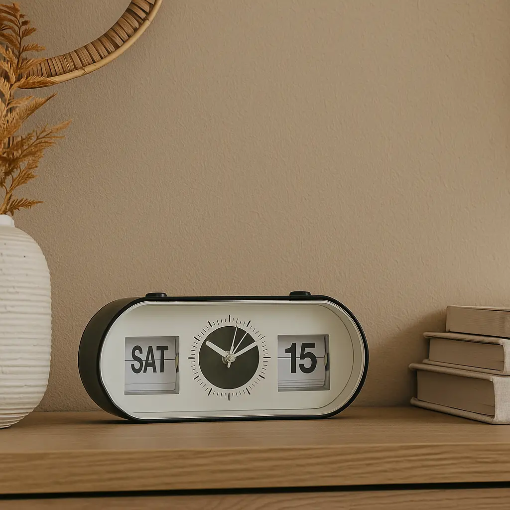 Reloj despertador con calendario simple DECO-210574